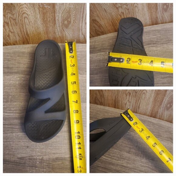 Telic Recovery Comfort Z-Strap Lightweight Sandals Women Size M US 9 Black - Picture 11 of 12